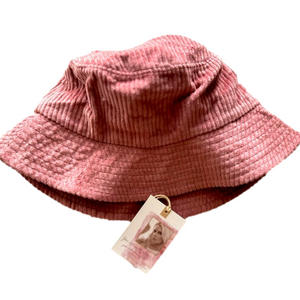 Jessica Simpson Pink Corduroy Bucket Hat
